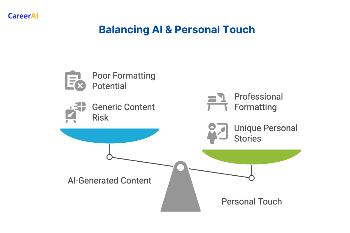 Balancing AI generic content with personal touch